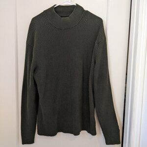 Banana Republic Men’s Organic Cotton Sweater Waffle Knit Heavy Warm Large